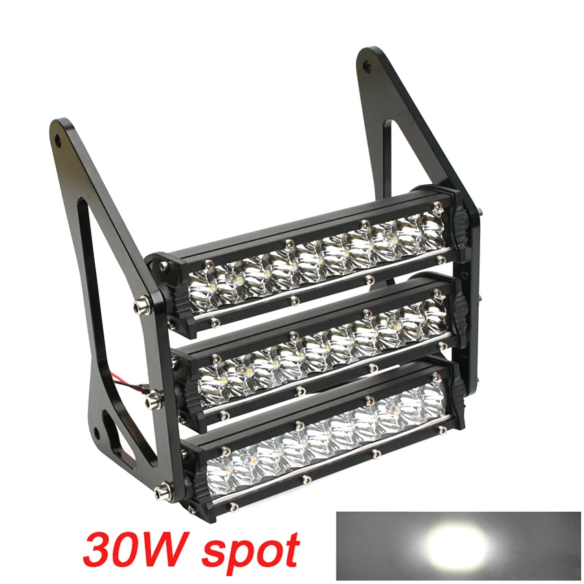 Motorcycle Headlights 90W 12V 3400LM LED Modified three-layer Front Fork Light Lamp 4 color bracket For Grom MSX125 125SF