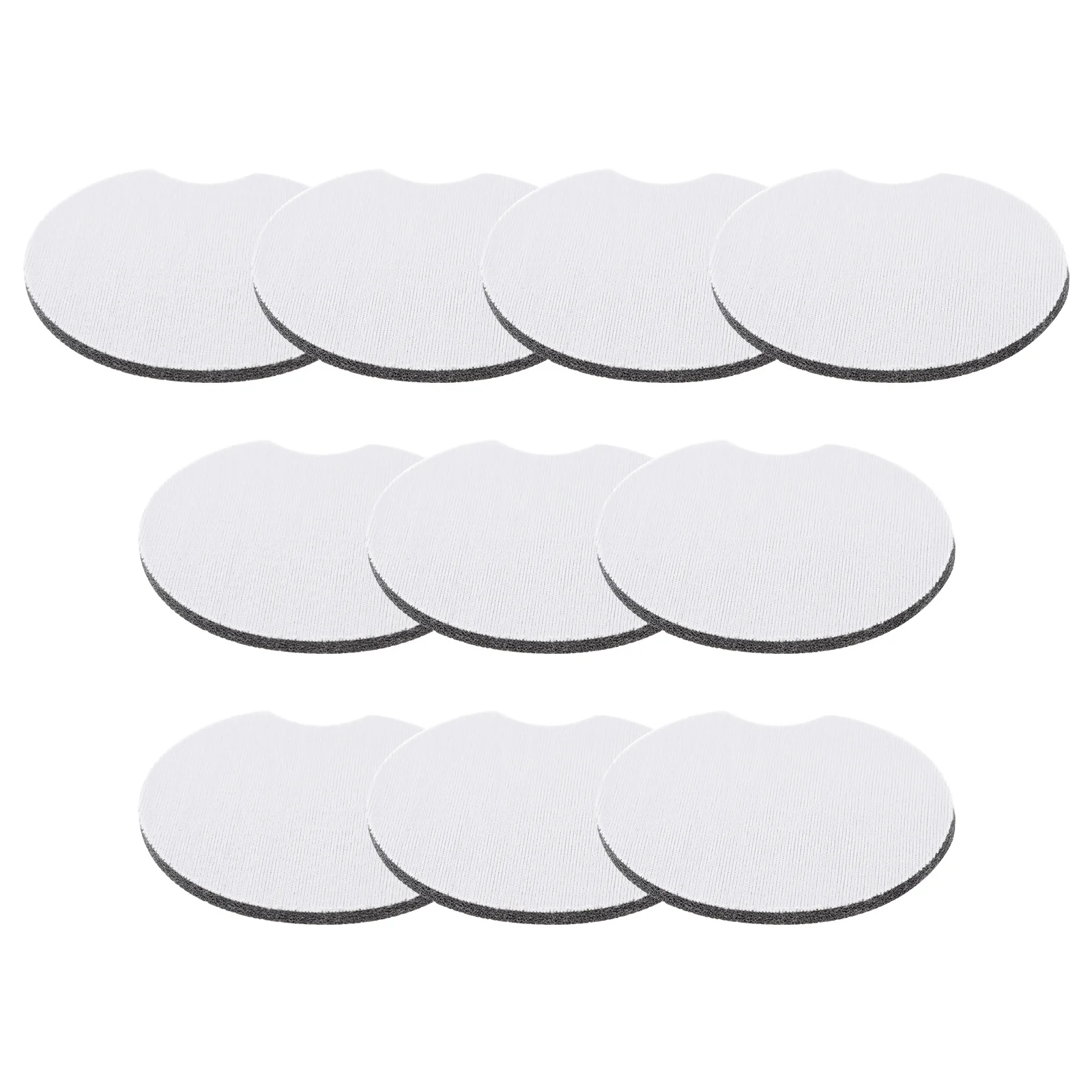 10 Stück Gummi-Untersetzer im einfachen Stil, Verbrühungsschutz, Tassenkissen für Zuhause und Auto, exquisite Handwerkskunst, Tischschutz, Weiß