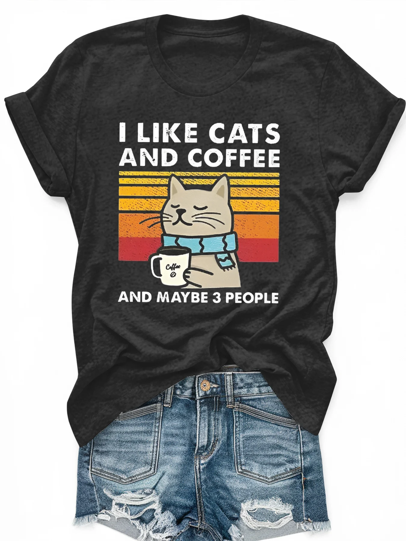 

Women's large-size printed short-sleeved T-shirt, loose and casual, soft, comfortable and breathable, outdoor sports