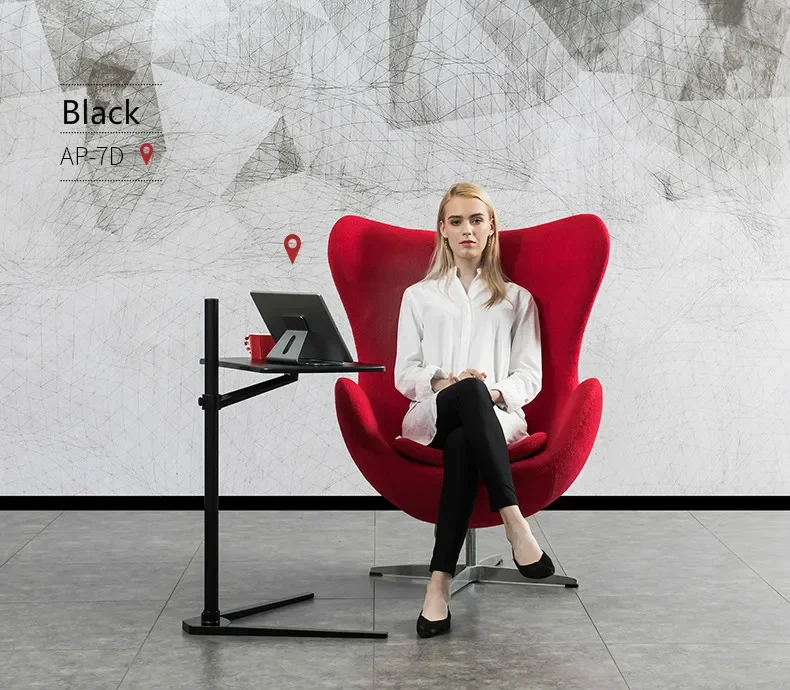 Height Adjustable 7-20 Inch Aluminum Movable Laptop Stand New UP-8T Bedside Lapdesk Sofa Desk Tablet PC Notebook Tea Table