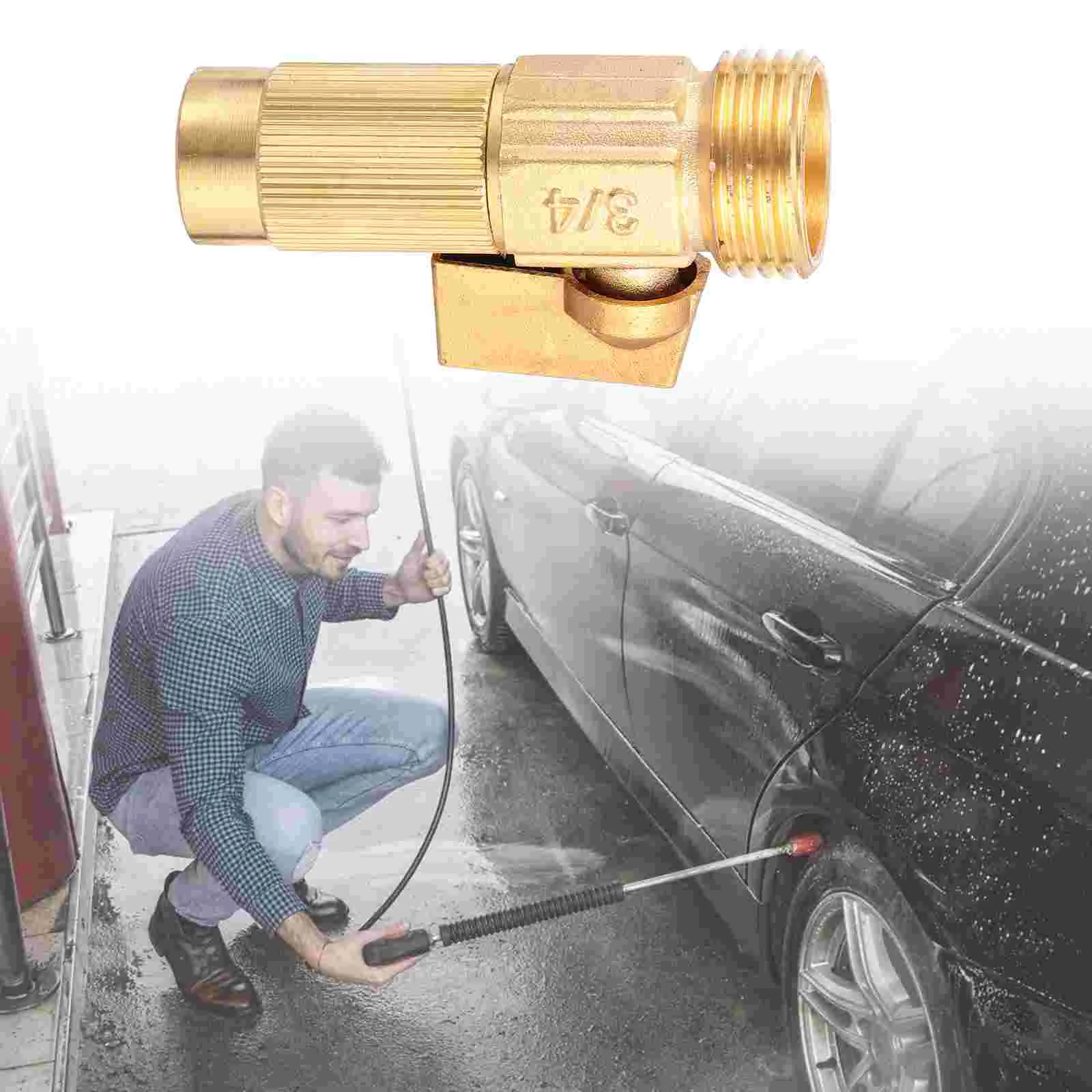 Ugello a getto Connettore valvola idropulitrice Adattatore tubo da giardino Tubo telescopico in rame