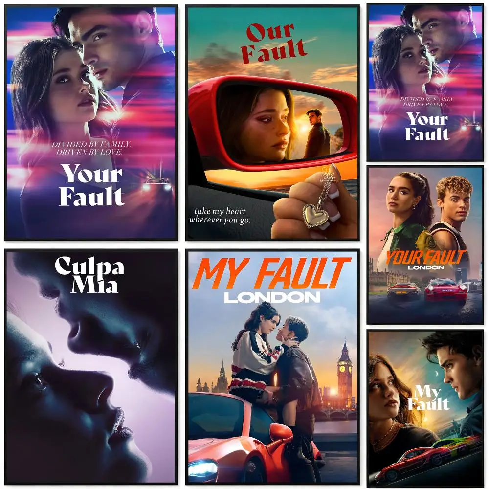 movie My Fault Poster Poster HD Printing Cyberpunk Style Wall Art Home Decor For Gaming Room Living Room Bedroom Gift Idea