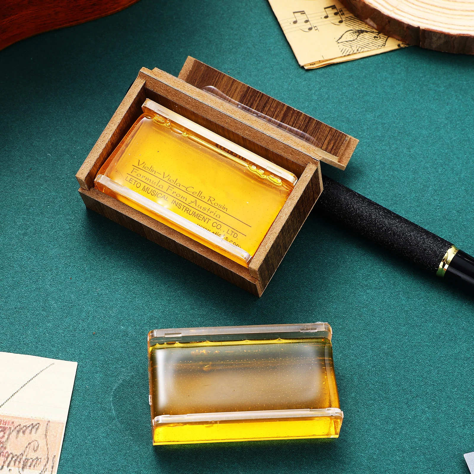 

2 pcs Rosin For Violin Viola Cello High Purity Stick Resin Easy Grip Rosin For Bow Storage Box Included Musical Instrument