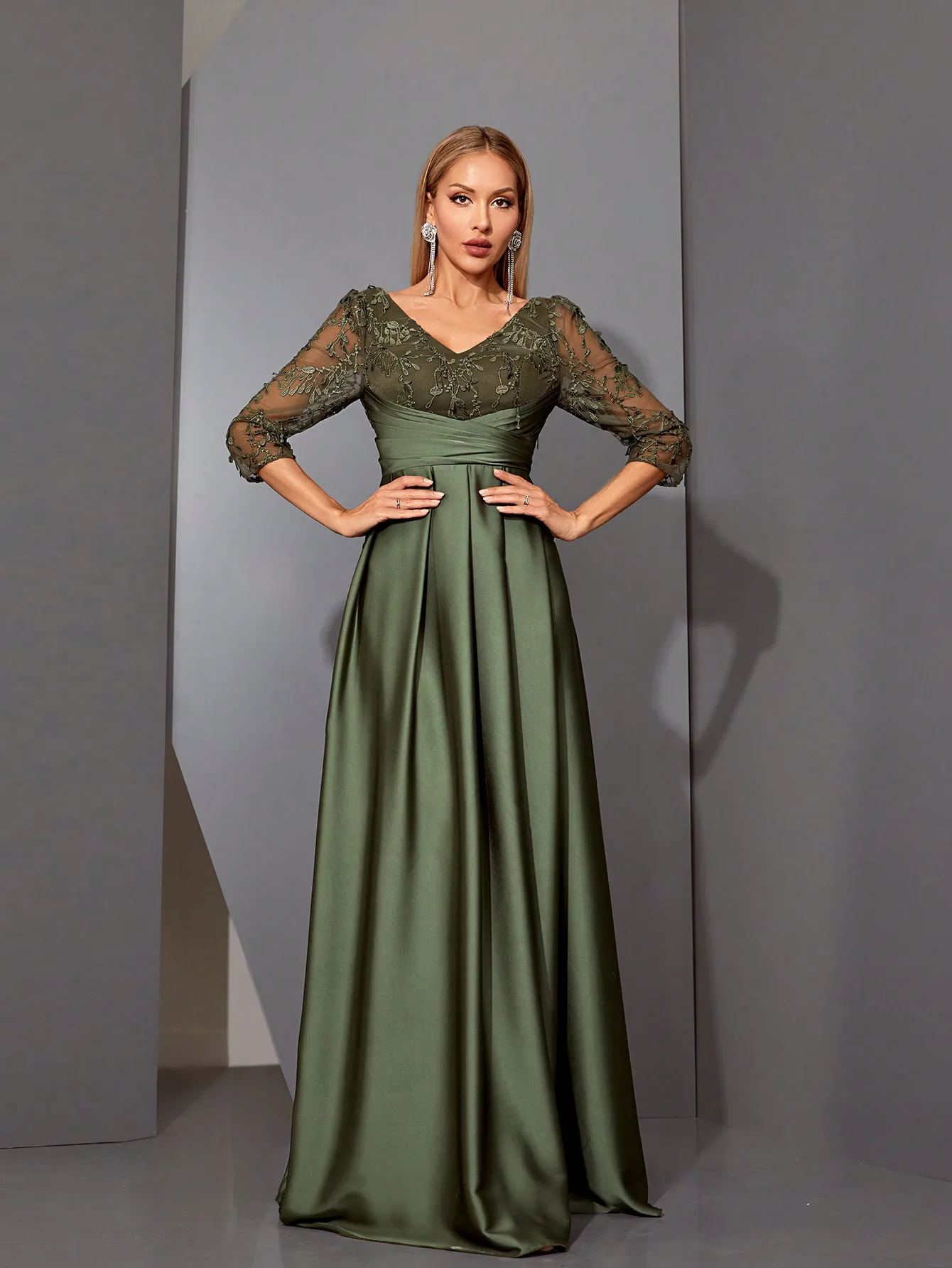 sage green bridesmaid dresses plus size Ever-Pretty Gowns cut hemline Sage Green Bridesmaid Dresses |