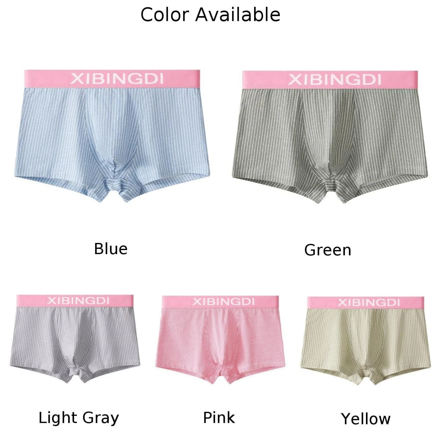 กางเกงในผ้าฝ้ายลายทางสำหรับผู้ชายกางเกงในกางเกงขาสั้นกางเกงขาสั้นกางเกงขาสั้น