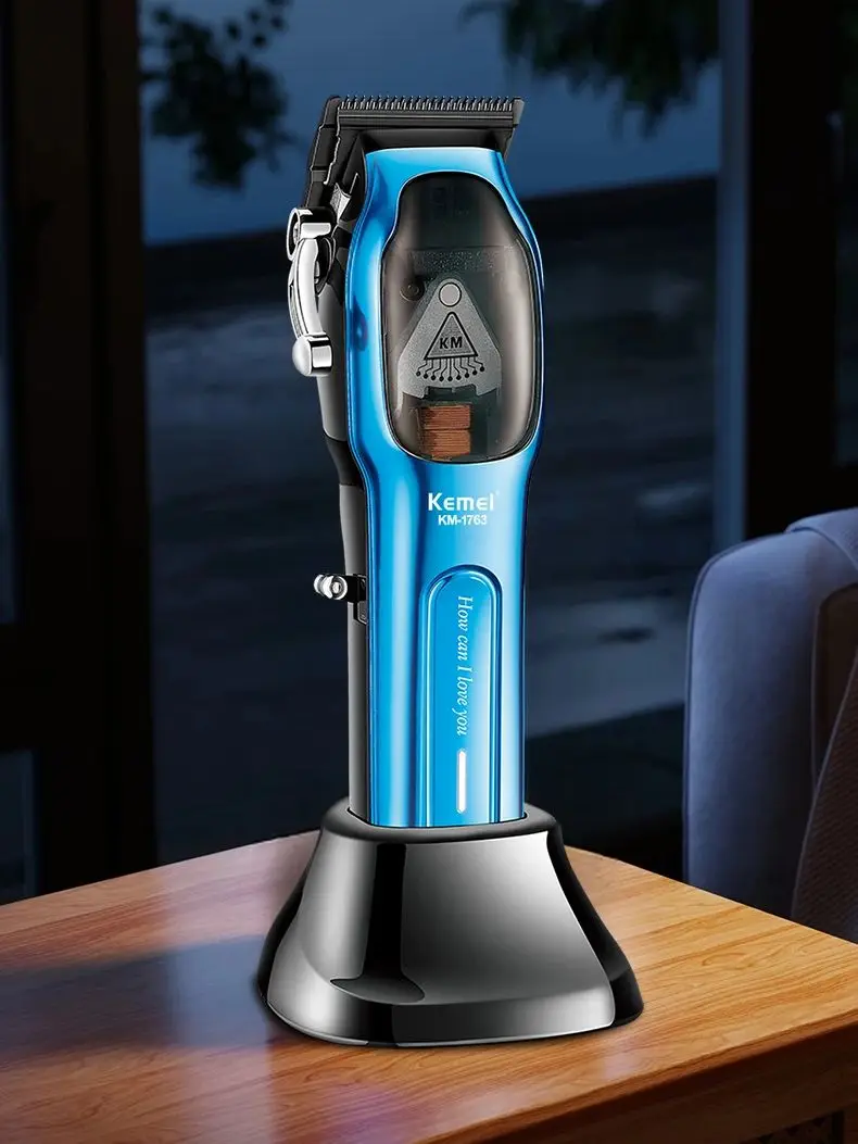 Kemei Professional Hair Clipper Barber Cordless Hair Trimmer Electric Hair Cutting Machine Powerful Magnetic Motor 9000RPM 10W image 5