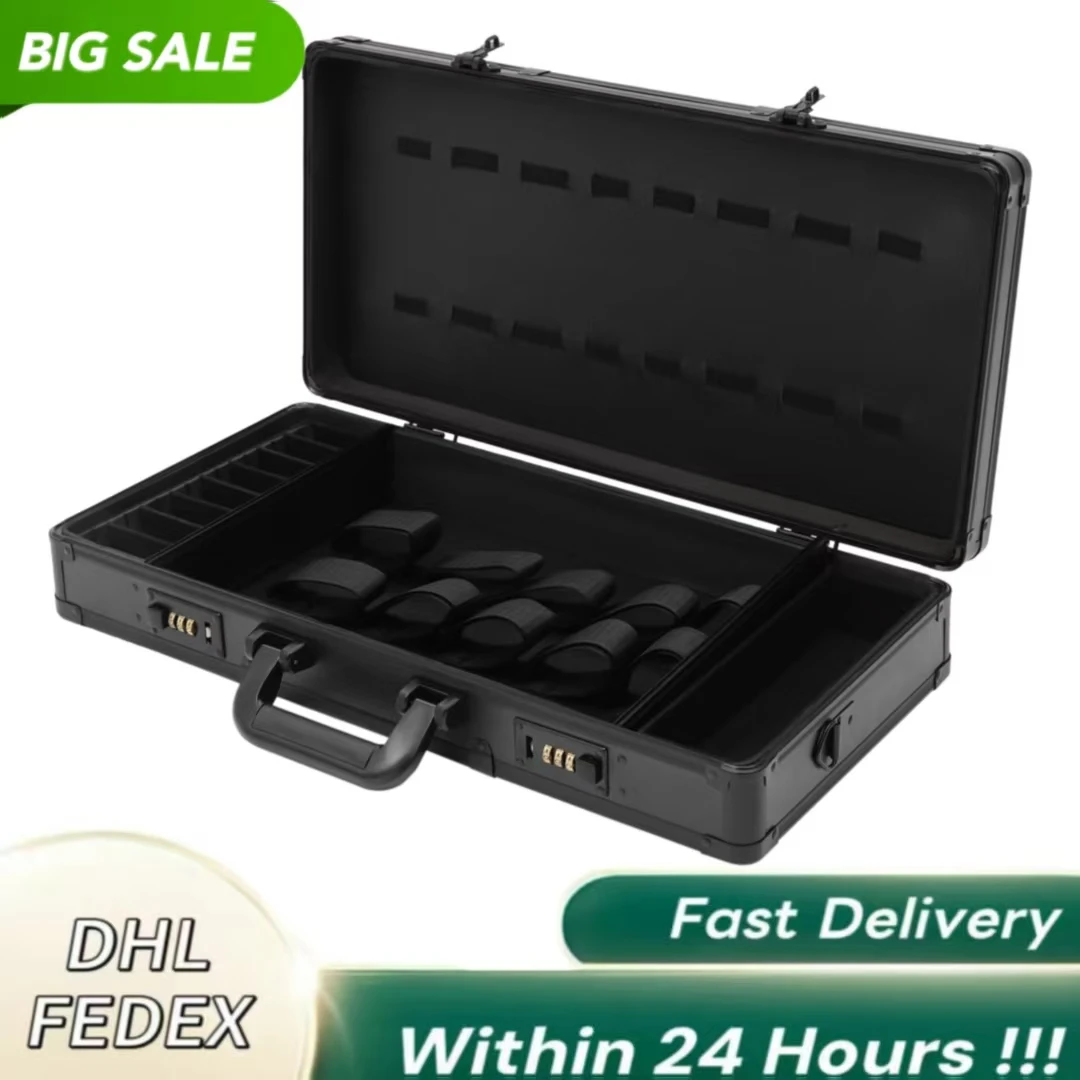 

Органайзер для парикмахерских чехлов — прочный алюминиевый сплав с двойным кодовым замком для надежного хранения