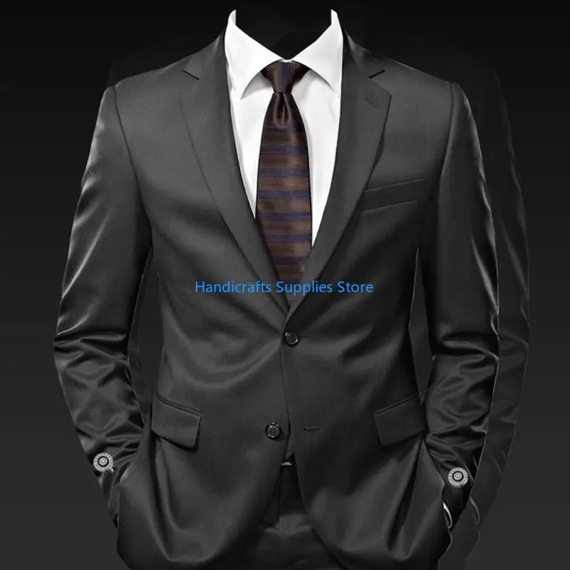 R1WA 1 Pair Man Korean Styles Cufflinks Rhinestones Button Covers for Daily