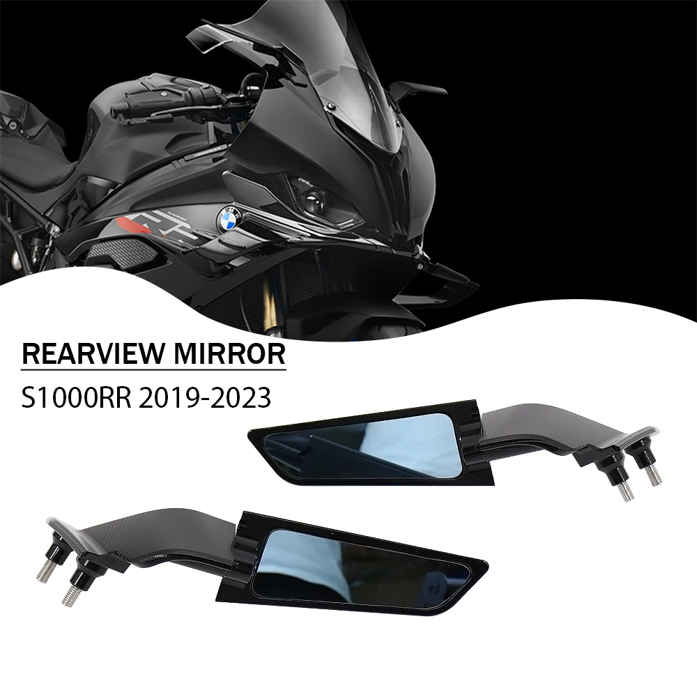 

S1000RR 2023 Rearview Mirror For BMW S1000RR 2019 2020 2021 2022 Stealth Sport Winglet Mirror Kits Adjustable Stealth Mirrors