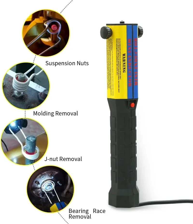 home.Mini Induction Heating Machine 110V 1000W 10 Coil Kits Auto Use Bolt Removal Tool  Car Garage Repairing Flameless