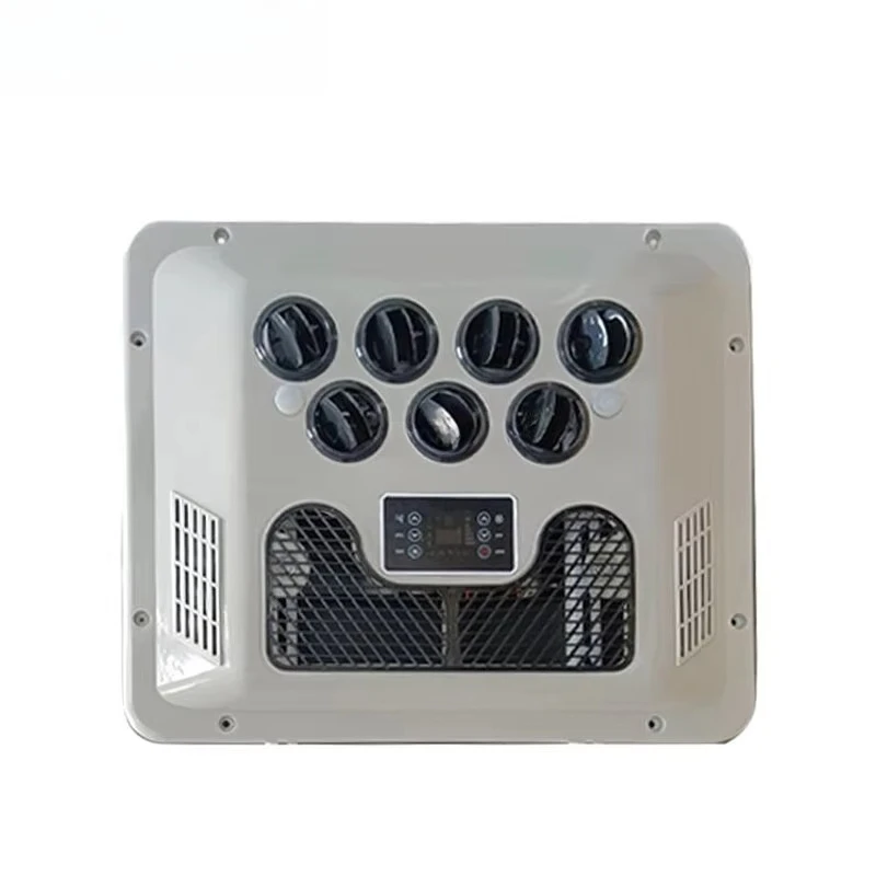 مكيف هواء RV صغير على السطح 110 فولت 220 فولت 96 فولت 12 فولت 24 فولت 12 فولت كارافان، كارافان مينيفان