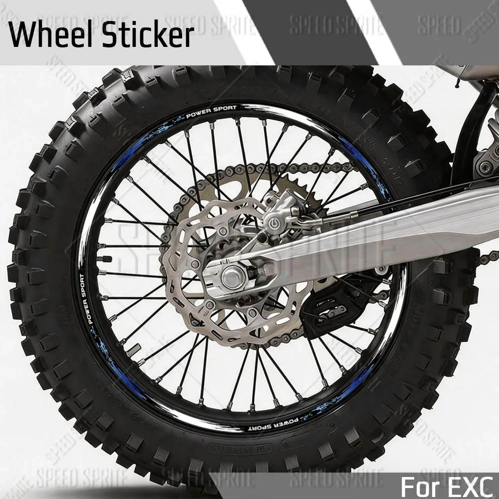 

For KTM EXC-F EXC 125 200 250 300 350 400 450 500 525 530 Motorcycle Wheel Sticker Rim Decal Reflective Hub Stripe Tape