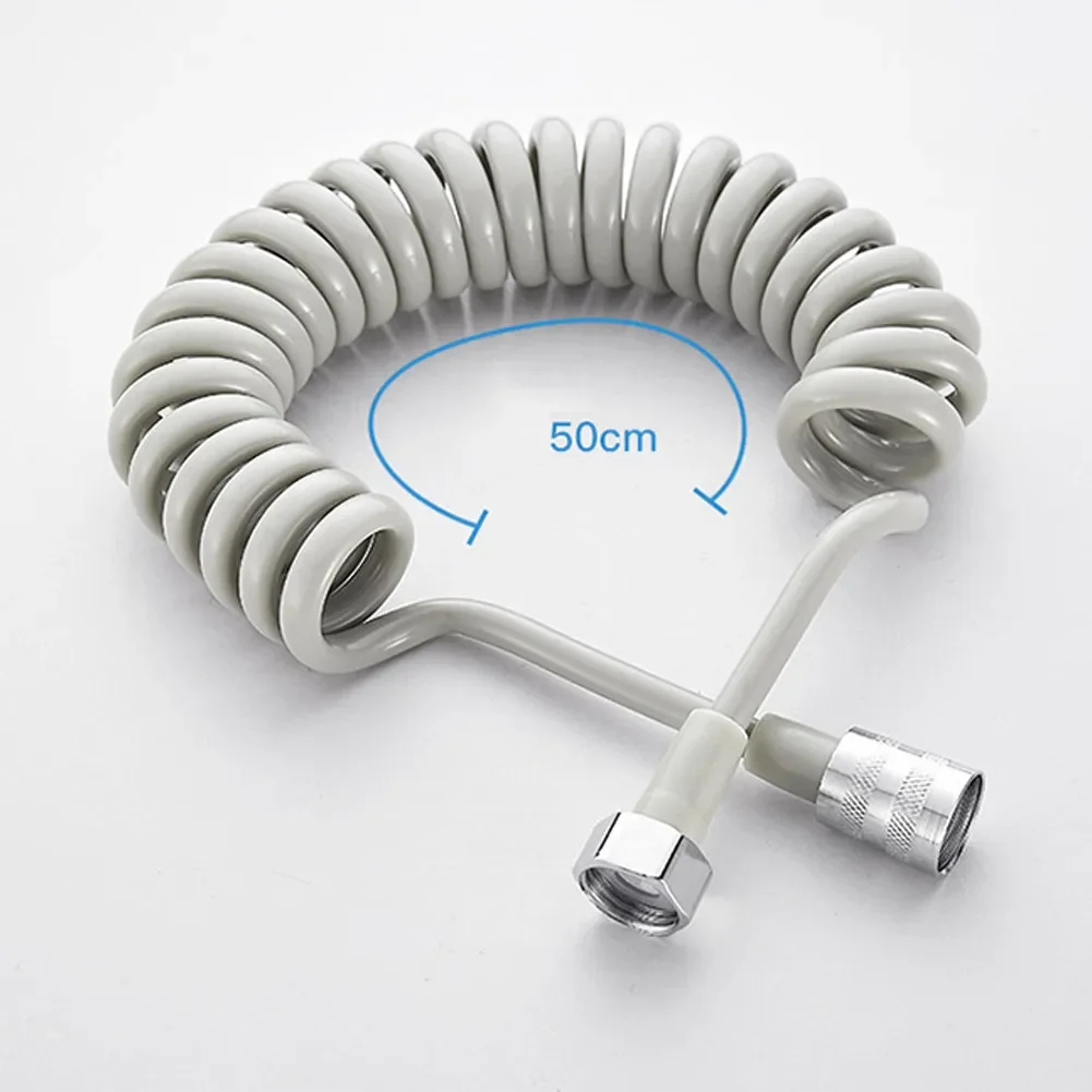 1.5M/2M Telescopic Tube Telephone Line Spring Water Pipe Toilet Bidet Spray Gun Shower Shower Nozzle Hose Water Pipe