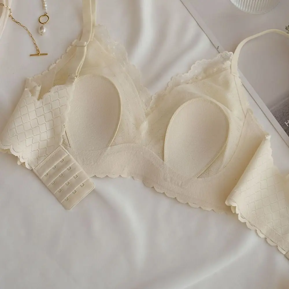 حمالة صدر شبكية من الدانتيل قابلة للتنفس عميقة على شكل حرف V مضادة للترهل للنساء ملابس داخلية قابلة للتعديل ومضادة للصدمات للفتيات #4