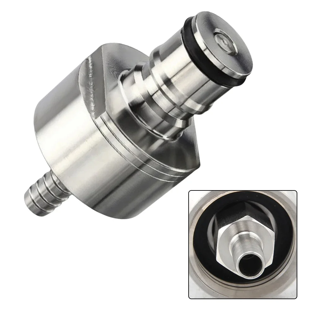 Stainless Steel Carbonation Cap Ball Lock Keg Post With Barb For Homebrew Drink PET Bottles Beer Brewing Kitchen Accessories