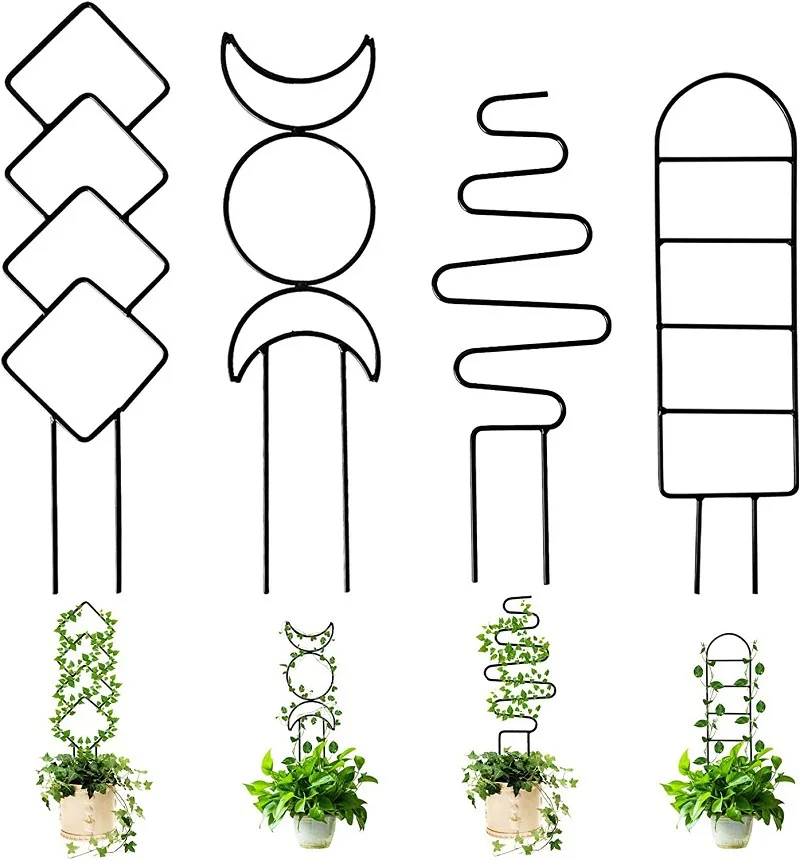 

Metal Plant Climbing Frame Flower Leaves Iron Support Stick Plant Pot Fixed Stake Climber Pole Indoor Garden Accesorries