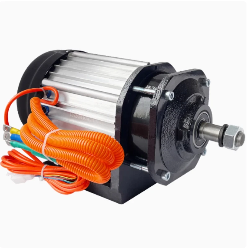 Tricycle Motor 48V 60V 72V1200W 1500W 2000W 2200W 2500W 3000W Belt Pulley Reducer Center Installation Brushless Motor Controller