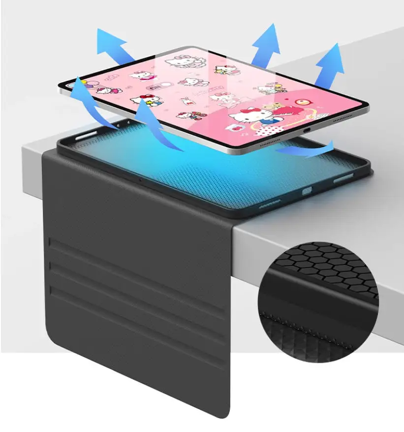 حافظة هالو كيتي لهاتف سامسونج جالاكسي تاب S8 S9 S10 S11 Plus FE 11in 12.4in 13.1in غطاء لوحي A9 A7LITE 8.7in حافظة واقية