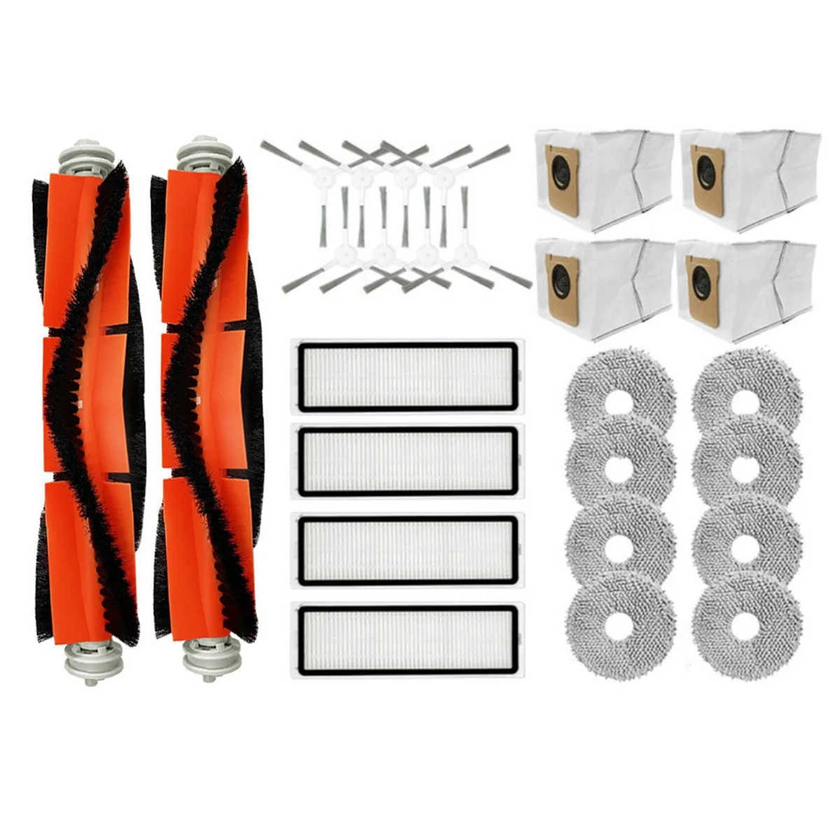 The New Accessories Kit for Omni 2 /C102CN / Omni 1S / B116 Robot Vacuum Main Side Brush Filter Mop Cloths Dust Bag