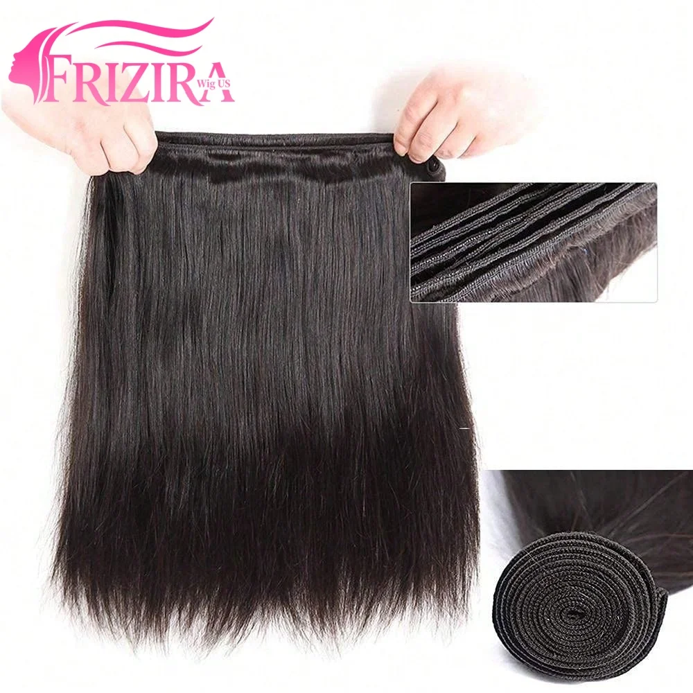 

15A Bundles Human Hair 16-32 Inch Straight Black Bundles Human Hair 100% Unprocessed Grade Brazilian Virgin Raw Hair Quick Weave 1-4 Bundles Hair Extensions Natural Color For Women