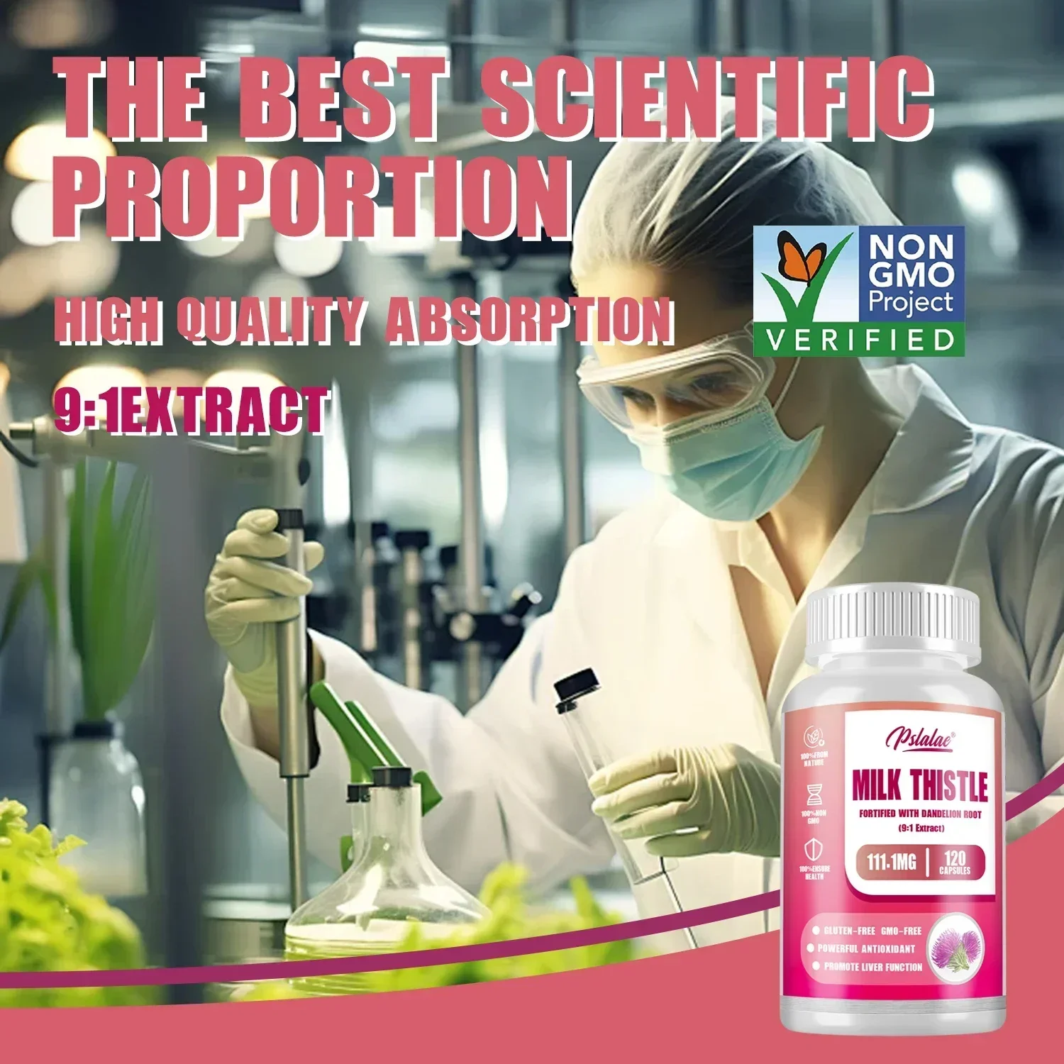 شوك الحليب - مع الهندباء - مضادات الأكسدة، تنظيف وإصلاح الكبد، تعزيز المناعة، وتعزز صحة الجهاز الهضمي