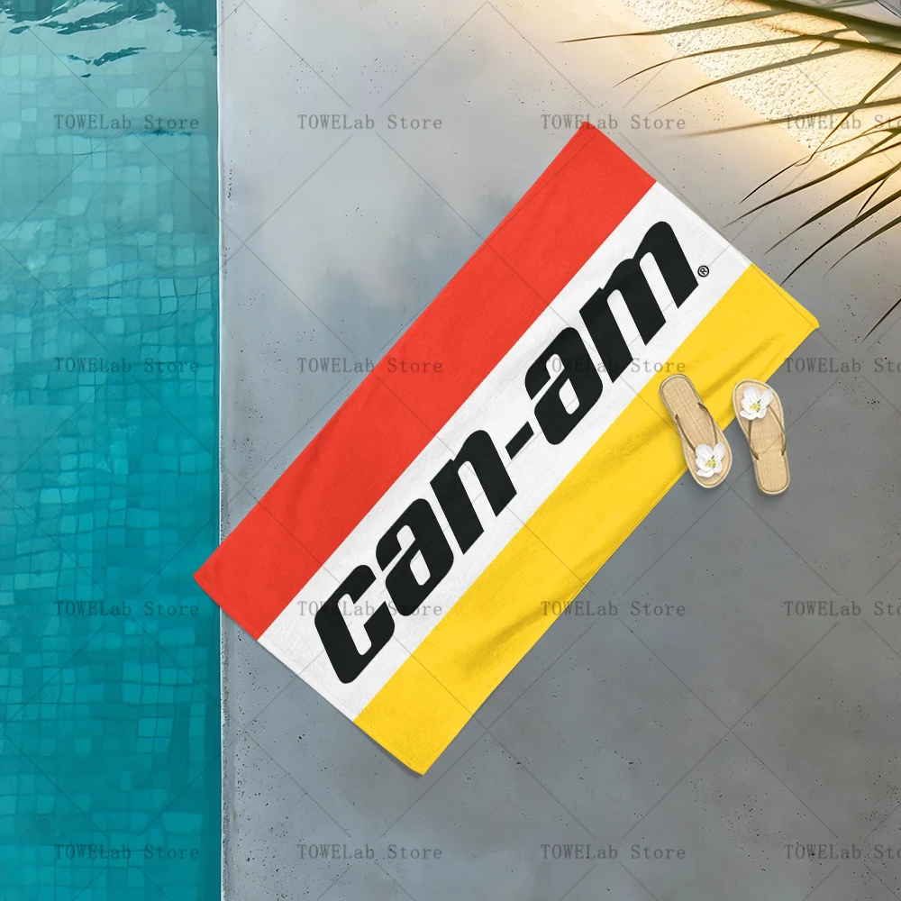 Can-amm Moto Print Beach Towel, Multi-size,Soft Multipurpose Bath Towel for Swimming Gym Camping Outdoor Travel Sport