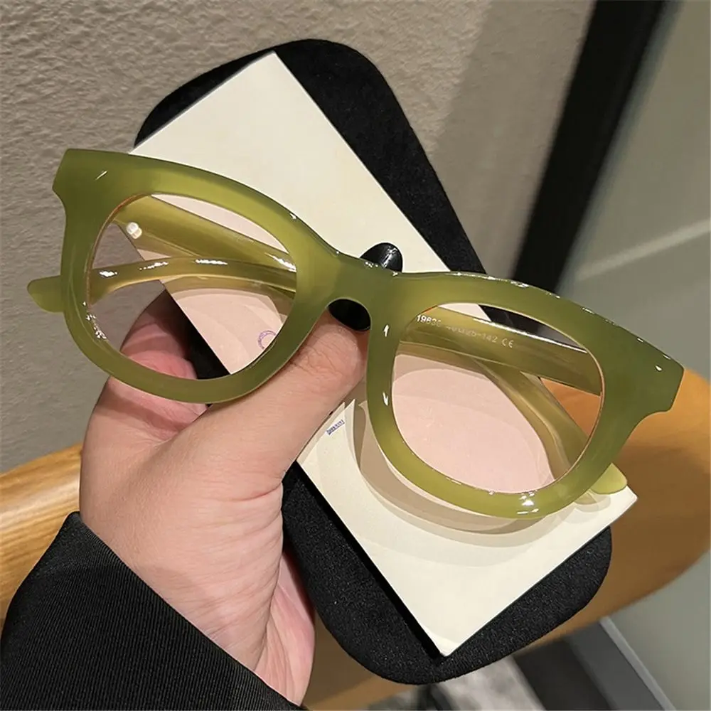 Vintage Popular Square Sunglasses UV400 Colorful Jelly Green Sun Glasses INS Style Eyeglasses for Women & Men