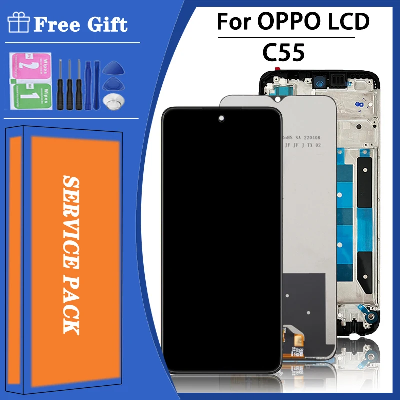 

6.72''inch 90Hz For OPPO Realme C55 LCD Display Touch Screen Digitizer Assembly For Oppo RealmeC55 RMX3710 Display