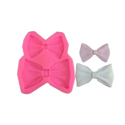 1pcs Bowknot Two Bows Cake Tools Silicone Resin Molds Cake Decorating Tools Pastry Kitchen Baking Accessories