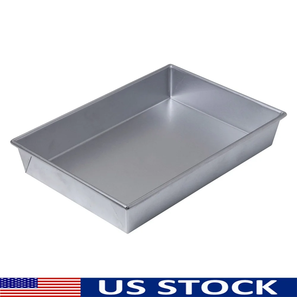 

Heavy Gauge Aluminum Bake Roast Pan with Textured Bottom Even Baking and Easy Release Suitable All Oven Types