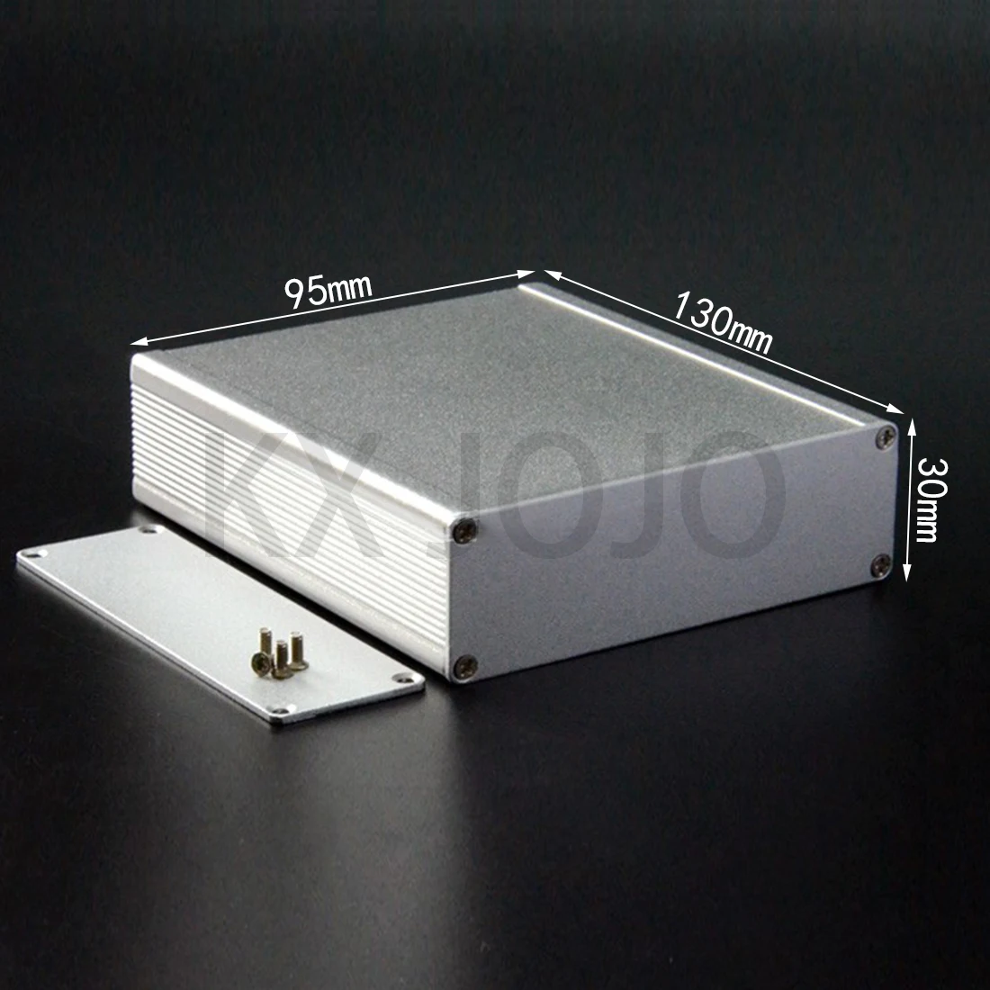 Aluminum Enclosure 95*30*130mm Integrated Electrical Box Type Circuit Board DIY Silver