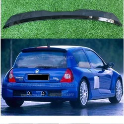 For Renault Clio 2 Mk2 2015-2020 Hatchback Car Rear Roof Spoiler Lip Wing Rear Tail Wing Bodykits Tuning Gloss Black ABS New