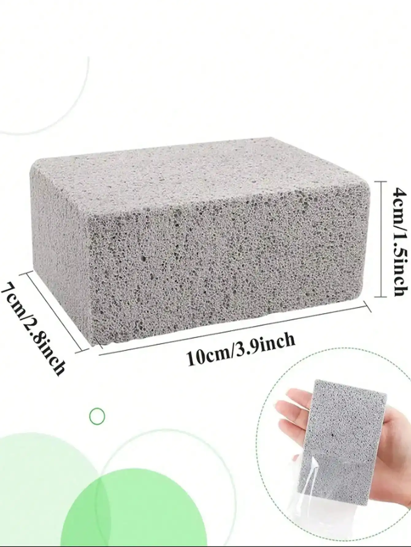 2szt Grill Cleaner Stone Cleaner Block BBQ Strong Cleaning Brush Camping Grate Dirt Removal Rust Iron Plate Cleaner Durable