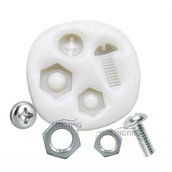 Bolts Nuts Silicone Mold Sugarcraft Cupcake Baking Mold Fondant Cake Decorating Tools