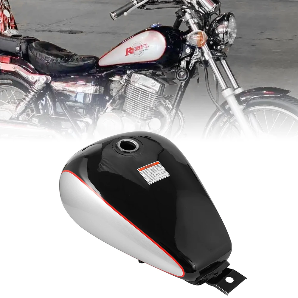 

Motorcycle Gas Tank 3.4 Gallons Vintage Fuel Tank Black For Honda CMX 250 CMX250 Rebel 1985-2016 Motorbike Accessories