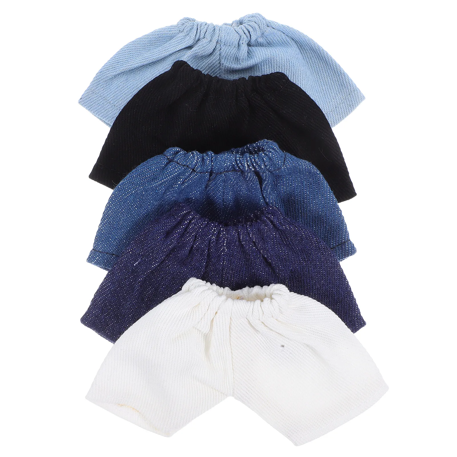 

5Pcs Soft Fabric Short Pants Elastic Waistband for 20Cm Stuffed Mini Casual Shorts Clothes Dress Up Pants