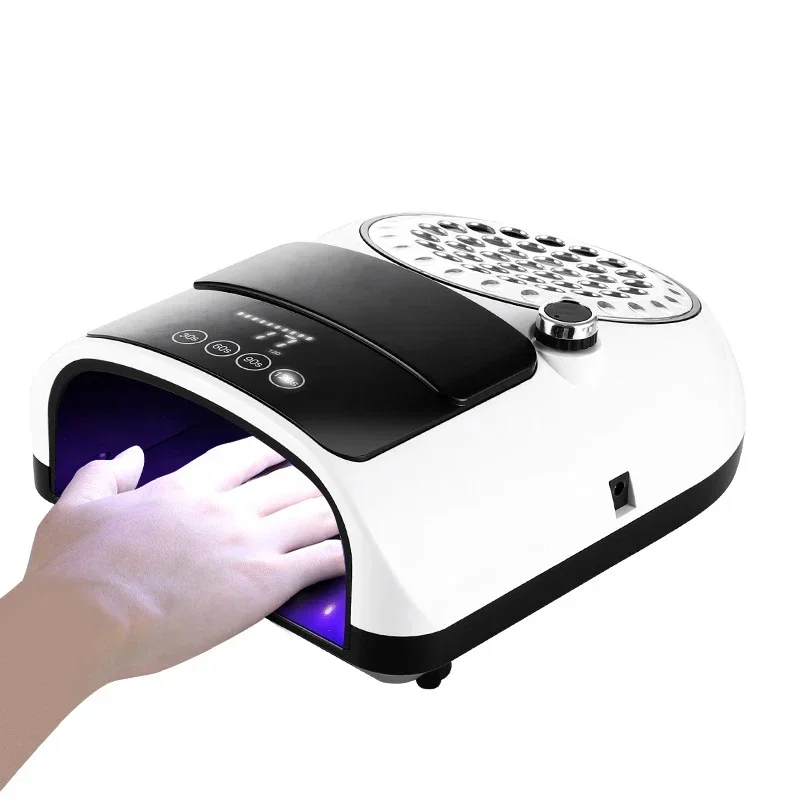 BQ-666 New 2-in-1 nail machine 126W nail art light therapy machine 60W nail art vacuum cleaner interchangeable filter