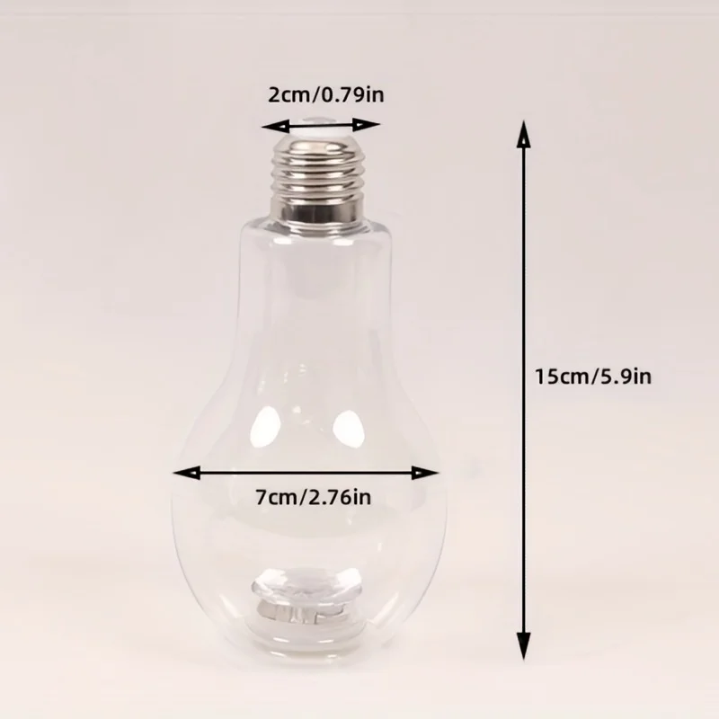 Creative light bulb shaped aquarium, mini micro landscape bottle, desktop decoration, suitable for betta fish, home and office