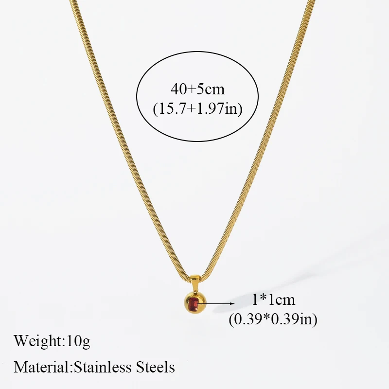 EILIECK 316L Edelstahl Goldfarben Massiv Perlenkette für Damen, Modisches Neues Party-Geschenk, Wasserdichter Schmuck – Detail 23