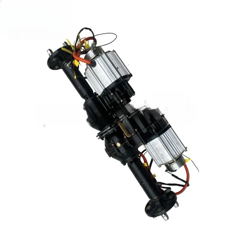 

Double drive electromagnetic brake motor axle remote control rocker, one control and two drive accessories