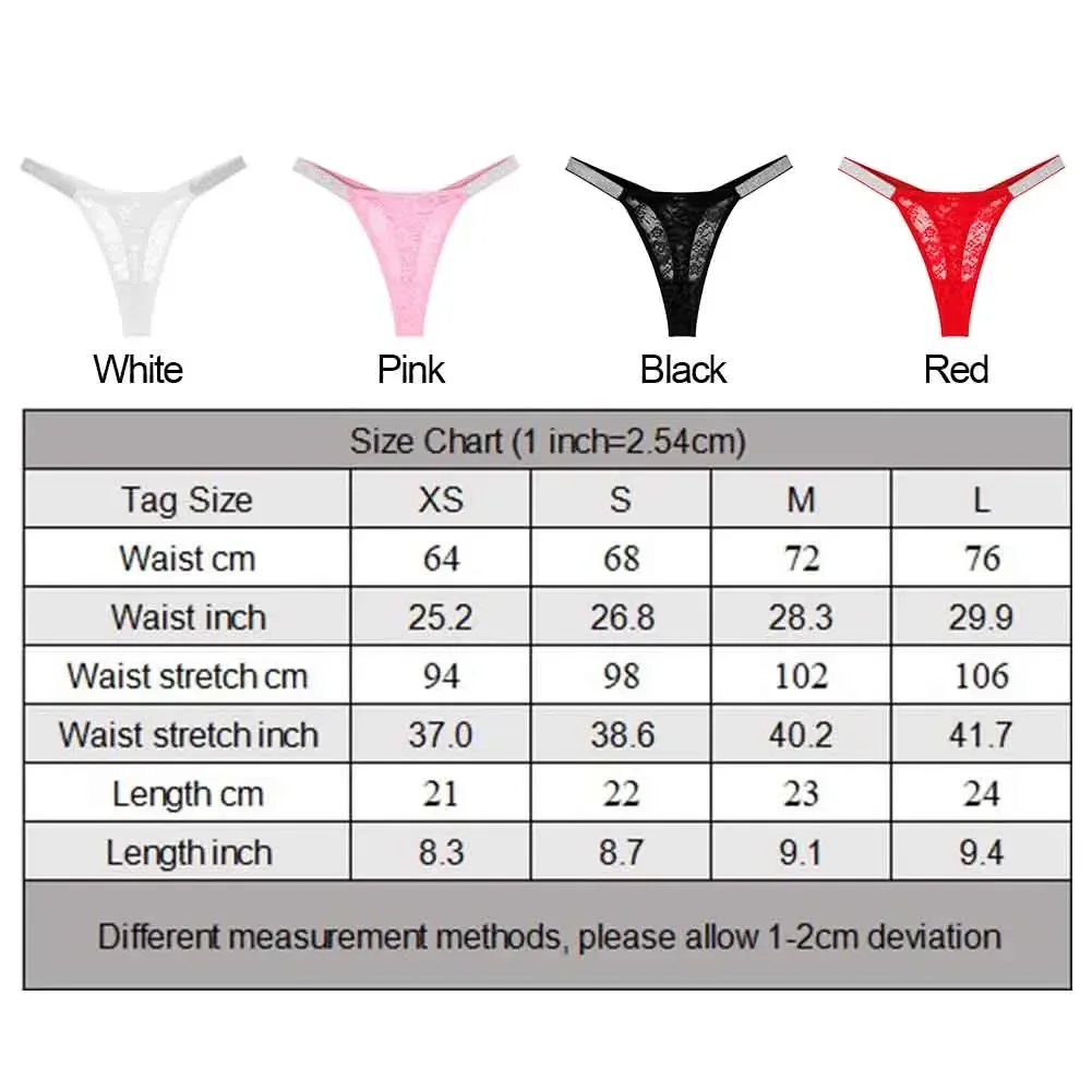 Womens Sexy Floral Lace Thong Mesh T-back Traceless Semi Transparent Panties Breathable Briefs Lightweight Slim Ladies G-string