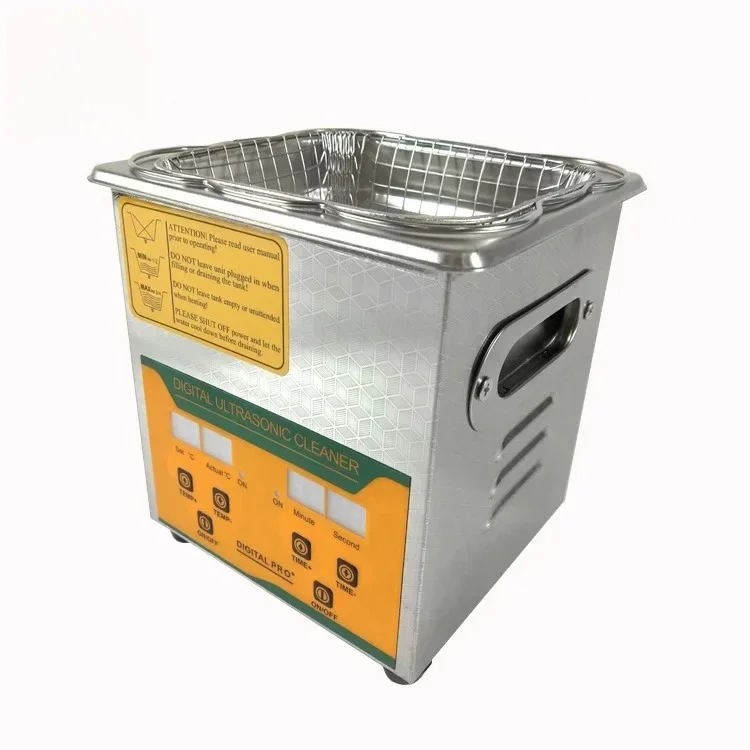 2L Digital Timer Portable Ultrasonic Cleaner Automatic Ultrasonic Vibration Cleaning Machine With Heating