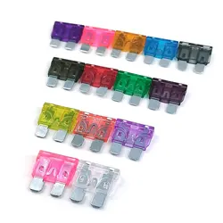 10Pcs Automobile medium size plug-in fuse 32V automobile fuse 1A 2A 3A 4A 7.5A 10A 15A 20A 25A 30A 35A 45A 50A
