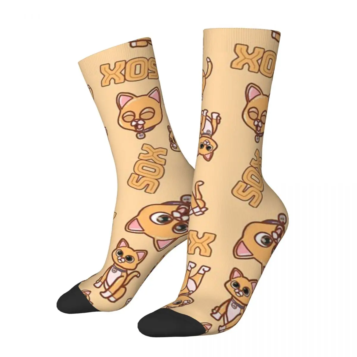 

Sox The RoboCat Patterned Socks Harajuku Sweat Absorbing Stockings All Season Long Socks Accessories for Unisex Christmas Gifts