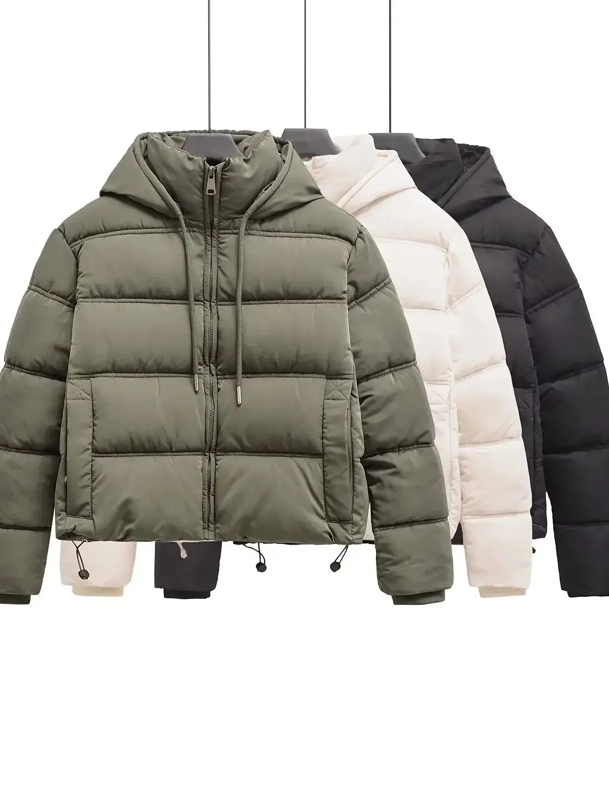 

2025 New Winter Women's Vintage Cold Thick Warm Parkas Coats Female Thermal Promotion Short Padding Jackets Outerwear women