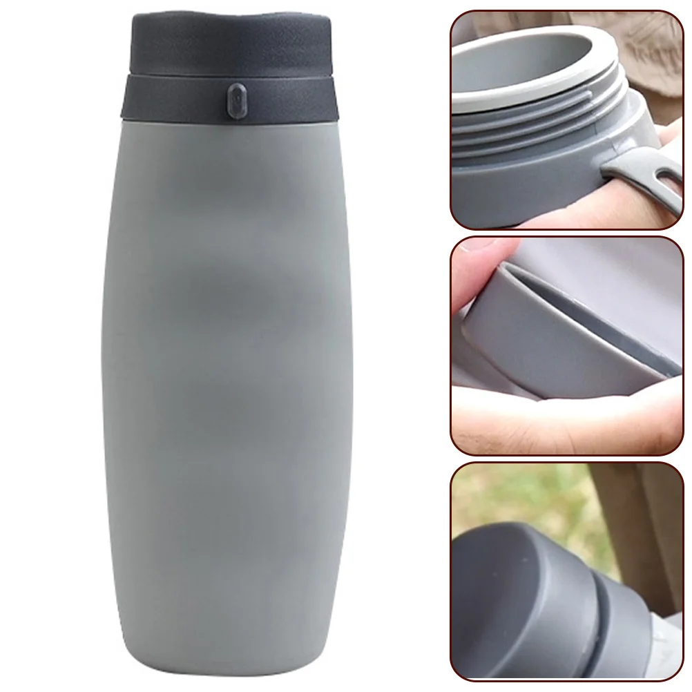 

Collapsible Water Bottle Foldable Design Easy Clean Stain Resistant Travel Kettle Outdoor Activities Gift Friends
