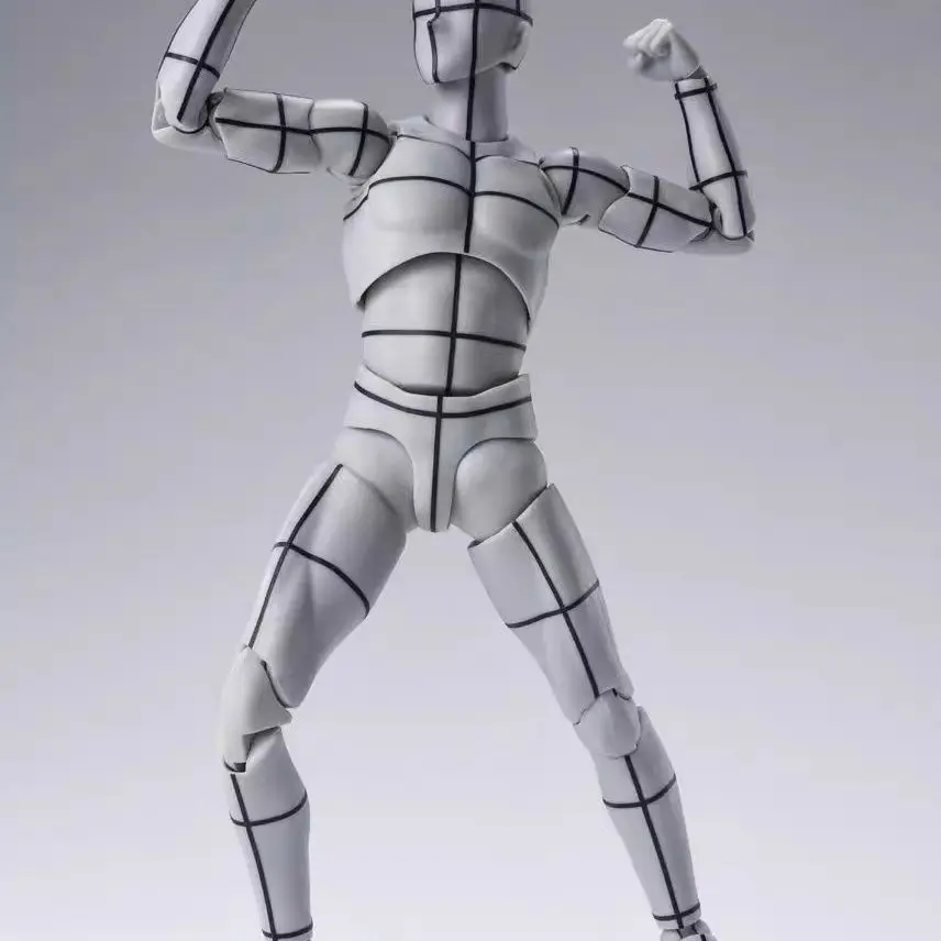 BANDAI SHFiguarts B0DY-KUN Drahtgestell Graue Farbe Ver Sketch Draw Actionfigur Künstler Kunst Malerei Zeichnung Schaufensterpuppen Beweglich