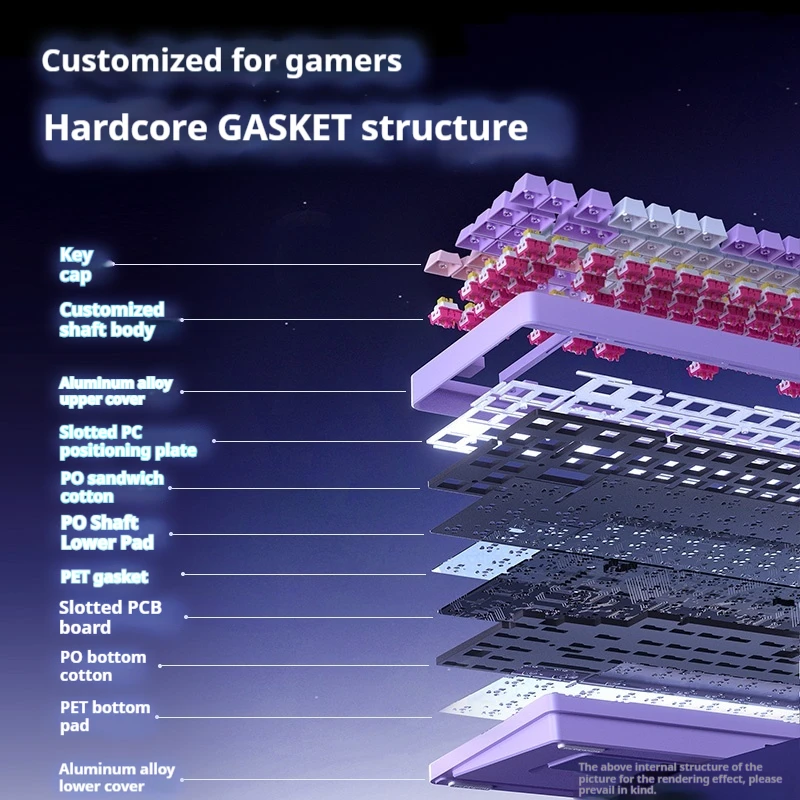 Leobog Hi86 Keyboard Mekanis Nirkabel 3Mode Hot Swap Paduan Aluminium 2.4G/Bluetooth Aksesori Keyboard Gaming Kustom