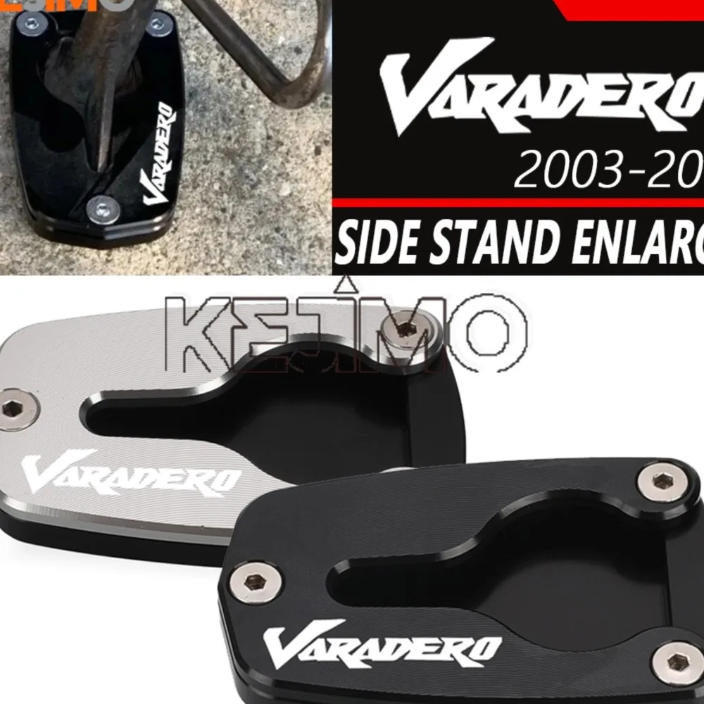 

For HONDA Varadero XL1000V XL125V XL 1000 125 V 2001-2011 2010 2009 Motorcycle Side Stand Extension Enlarger Plate Pad Kickstand