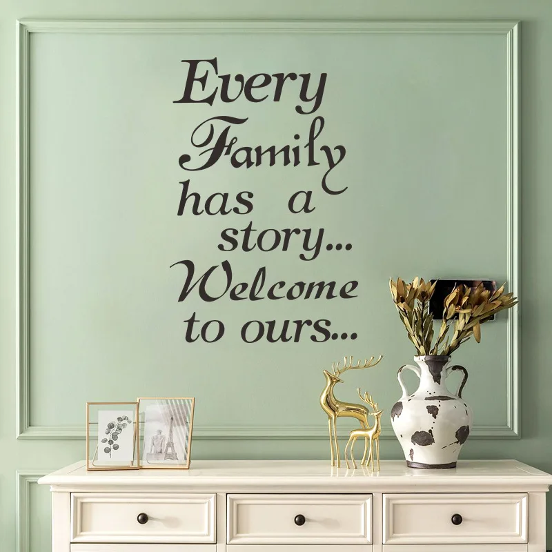 Modern simple new foreign trade creativity English Proverbs wall sticker Family home decoration beautification wall sticker